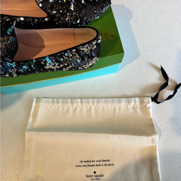 NWOT Kate Spade Sequin Flats - 10M - Picture 8 of 13